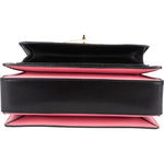 Prada Calfskin Leather Double Turnlock Handbag - vintageandkickz