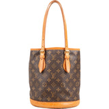 Louis Vuitton Monogram Canvas Bucket PM Shoulder Bag