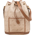 [🔄️B20 / F42] Christian Dior Honeycomb Canvas Bucket Shoulder Bag - vintageandkickz