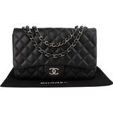 Chanel Quilted Lambskin Jumbo Single Flap Crossbody Bag