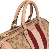 Gucci Monogram GG Sherry Line Boston Handbag