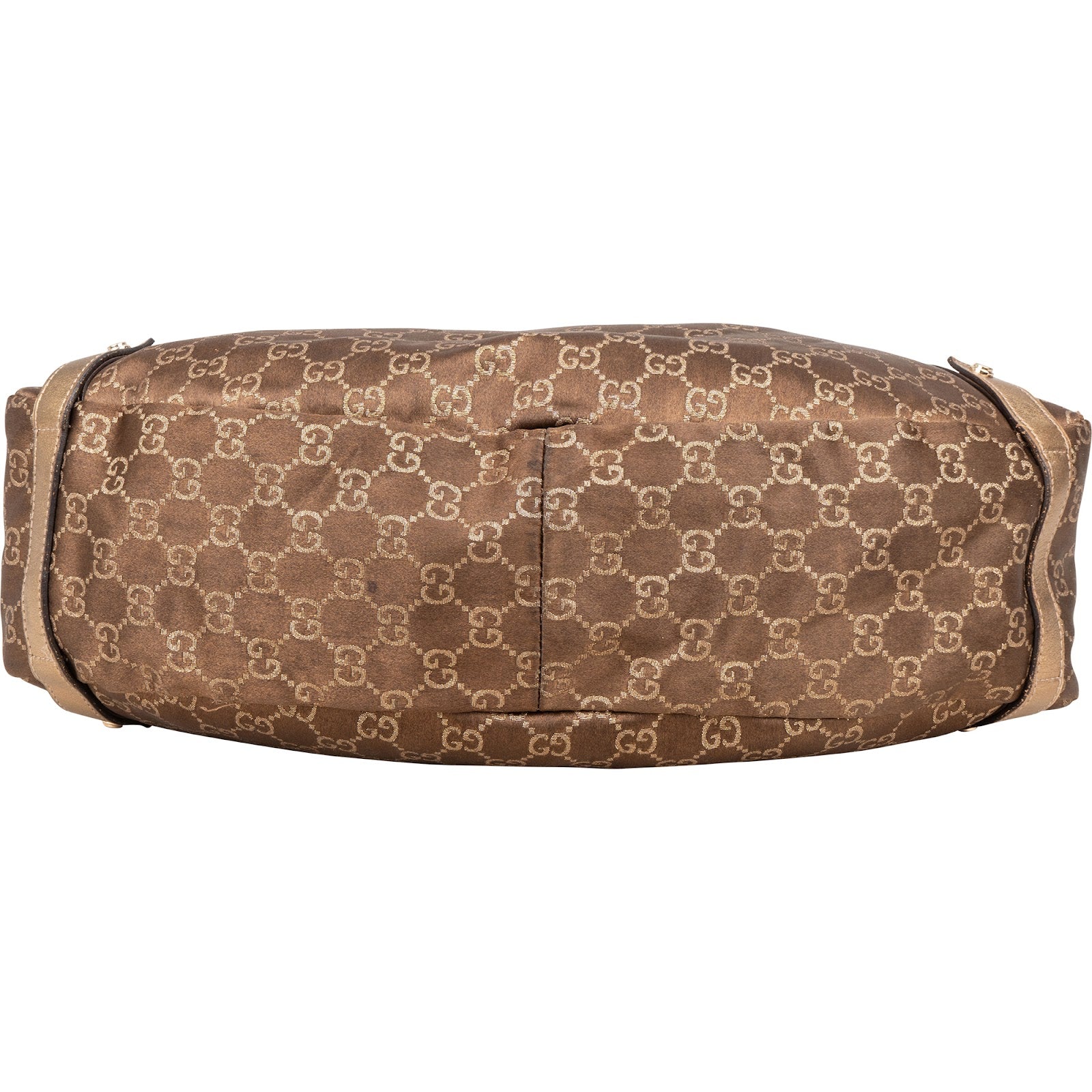 [🔄️B09 / F56] Gucci Monogram GG Metallic Gold Leather Abbey Hobo Shoulder Bag xx riecht - vintageandkickz