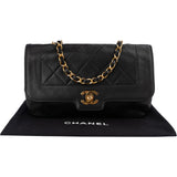Chanel Quilted Lambskin 24K Gold Single Flap Crossbody Bag