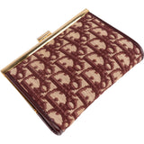 Christian Dior Monogram Trotter Canvas Small Frame Coin Wallet