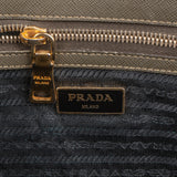 Prada Green Saffiano Leather Galleria Handbag