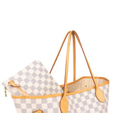 [🔄️B07 / F20] Louis Vuitton Monogram Damier Azur Canvas Neverfull MM Shoulder Bag - vintageandkickz