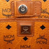 MCM Monogram Visetos Tote Croc-Embossed Liz Shoulder Bag