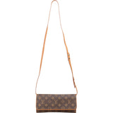 Louis Vuitton Monogram Canvas Pochette Twin Crossbody Bag