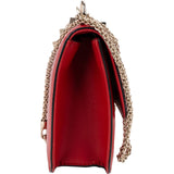 Valentino Garavani Leather Red Leather Rockstud Glam Lock Shoulder Crossbody Bag