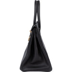 Hermès Noir Swift Leather Birkin 30 Handbag - vintageandkickz