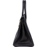 Hermès Noir Swift Leather Birkin 30 Handbag - vintageandkickz
