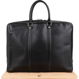 Louis Vuitton Noir Epi Leather Porte-Documents Voyage Handbag