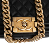 Chanel Quilted Lambskin Medium Boy Crossbody Bag