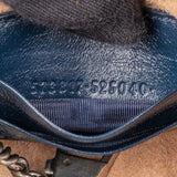 Gucci Matelassé Chevron Leather GG Marmont Mini Bucket Crossbody Bag