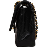 Chanel Quilted Lambskin 24K Gold Medium Double Flap Shoulder Bag