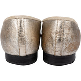 Chanel Metallic Leather Cap-Toe Bow Ballerina Flats (35,5)