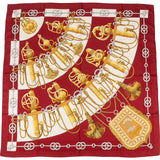 Hermès Cliquetis Silk Carre 90 Scarf Tuch