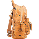 MCM Monogram Visetos Stark Studded Mini Backpack