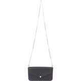 Louis Vuitton Noir Epi Leather Pochette Felicie Crossbody Bag