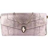 Bvlgari Metallic  Serpenti Forever Wallet On Chain Crossbody Bag