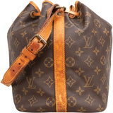 Louis Vuitton Monogram Canvas Sac Noé Petit Shoulder Bag
