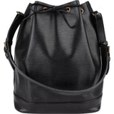Louis Vuitton Noir Epi Leather Sac Noé Grande Shoulder Bag