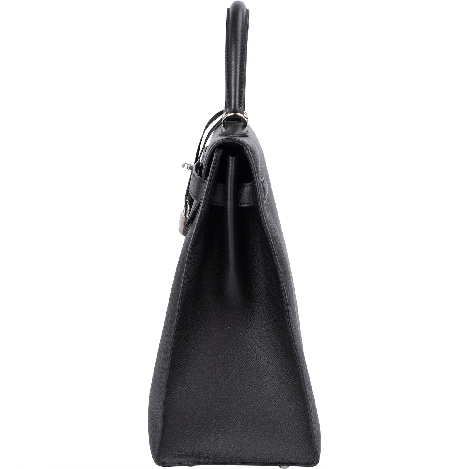 Hermès Noir Epsom Leather Sellier Kelly 35 Handbag - vintageandkickz