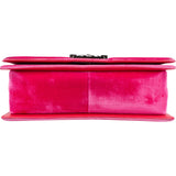 ChanelQuilted  Velvet Medium Boy Single Crossbody Bag