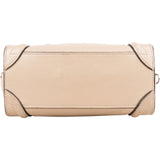 Céline Drummed Calfskin Luggage Handbag