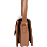 Celine Shiny Calfskin Leather Medium Triomphe Crossbody Bag