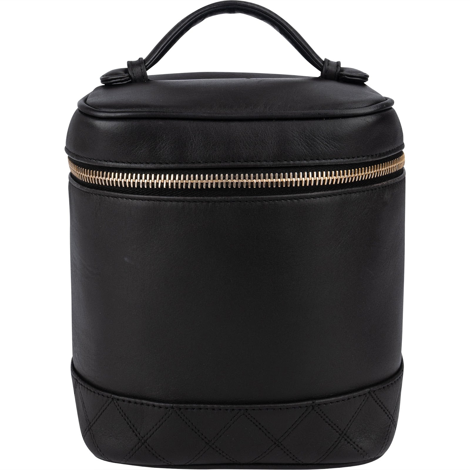 Chanel Stitching Lambskin Vanity Case Handbag - vintageandkickz