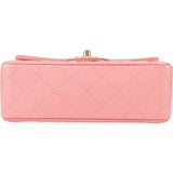 Chanel Quilted Lambskin Mini Rectangular Single Flap Crossbody Bag