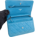 Chanel Quilted Caviar Leather Wallet On Chain Crossbody Bag