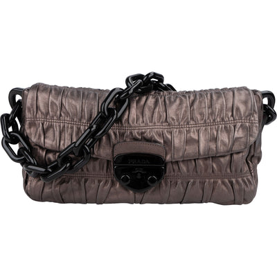 Prada Nappa Gaufre Leather Chain Bag Shoulder Bag