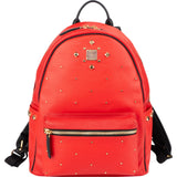 MCM Monogram Visetos Nylon Leather Stark Studs Backpack