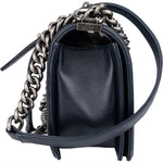 Chanel Quilted Lambskin Boy Single Flap Crossbody Bag xx maße - vintageandkickz