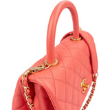 Chanel Quilted Caviar Leather Small Coco Handle Handbag