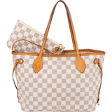 Louis Vuitton Monogram Damier Azur Canvas Neverfull PM Shoulder Bag