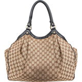 Gucci Monogram GG Canvas Big Sukey Tote Shoulder Bag