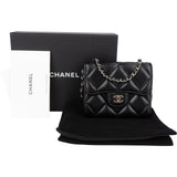 Chanel Quilted Lambskin CC Single Flap Wallet on Chain - vintageandkickz