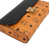 MCM Monogram Visetos Leather  Patricia Wallet On Chain Crossbody Bag