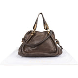 Chloé Brown Leather Paraty Shoulder Handbag