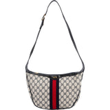 Gucci Monogram Vintage GG Supreme Web Hobo Shoulder Bag