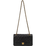 Chanel Quilted Lambskin 24K Gold Medium Double Flap Shoulder Bag