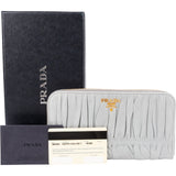 Prada Nappa Gaufre Zip Around Wallet