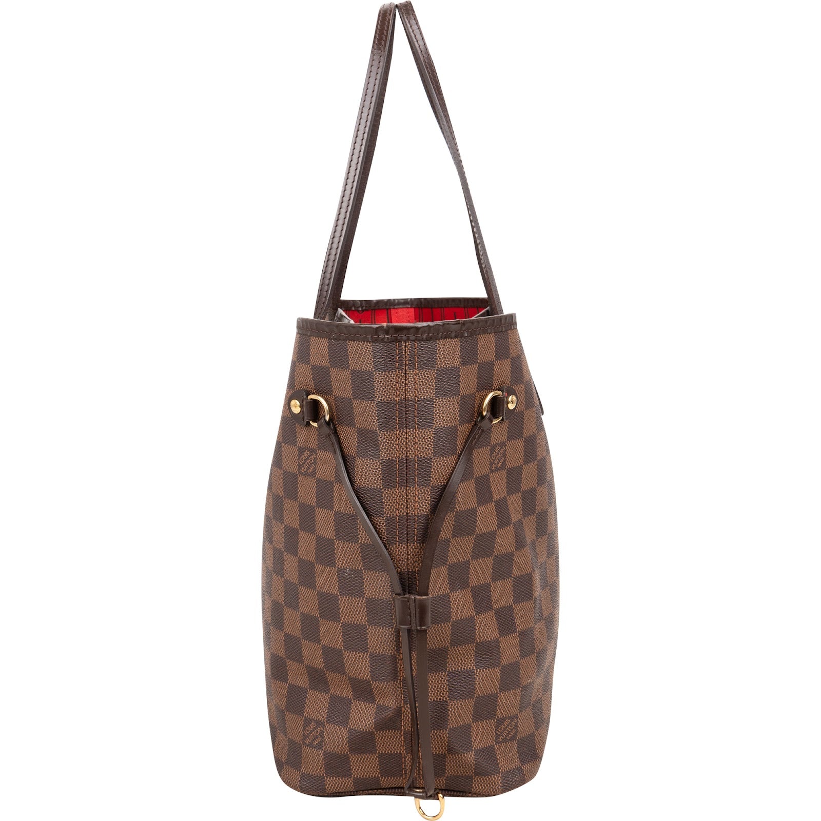 Louis Vuitton Monogram Damier Ebene Neverfull MM Shoulder Bag - vintageandkickz