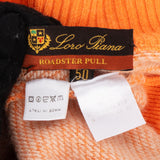Loro Piana Orange Cashmere Roadstar Pull Half-Zip Sweater (IT 50 / M)