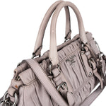 Prada Quilted Nappa Gaufre Satchel Handbag - vintageandkickz