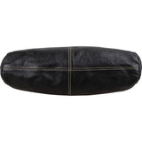 Miu Miu Black Grained Leather Knot Shoulder Bag