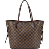 Louis Vuitton Monogram Damier Ebene Canvas Neverfull MM Shoulder Bag